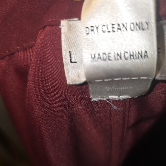 Bill Levkoff Ruched‎ Chiffon V-Neck Formal Gown in Wine Womens Size 10 - Picture 8 of 8